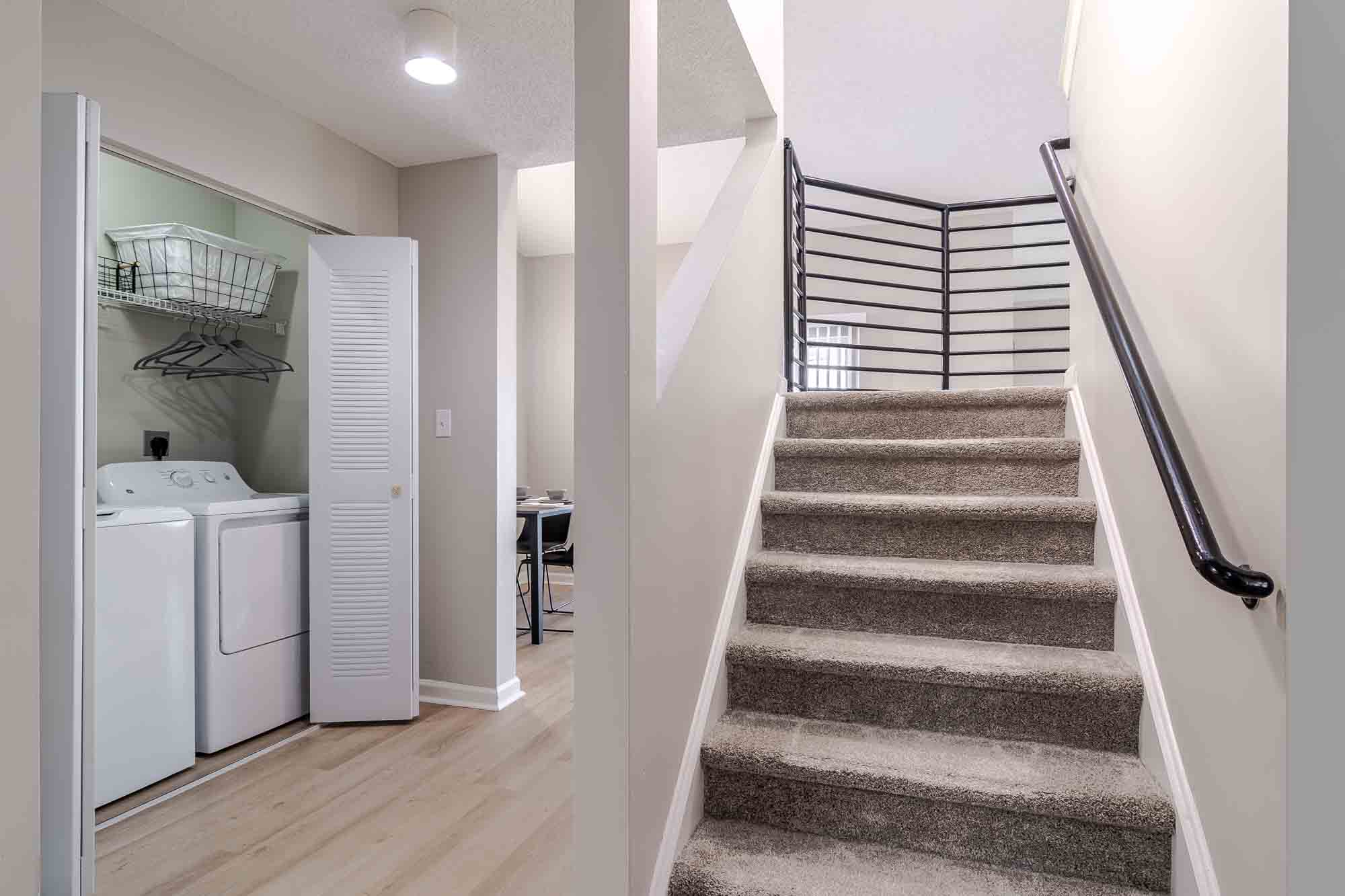 The-Townhomes-at-River-Club-Near-University-of-Georgia-In-Unit-Washer-and-Dryer-Stairs-to-nd-Floor